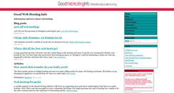 Desktop Screenshot of goodwebhosting.info