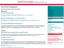 Tablet Screenshot of goodwebhosting.info